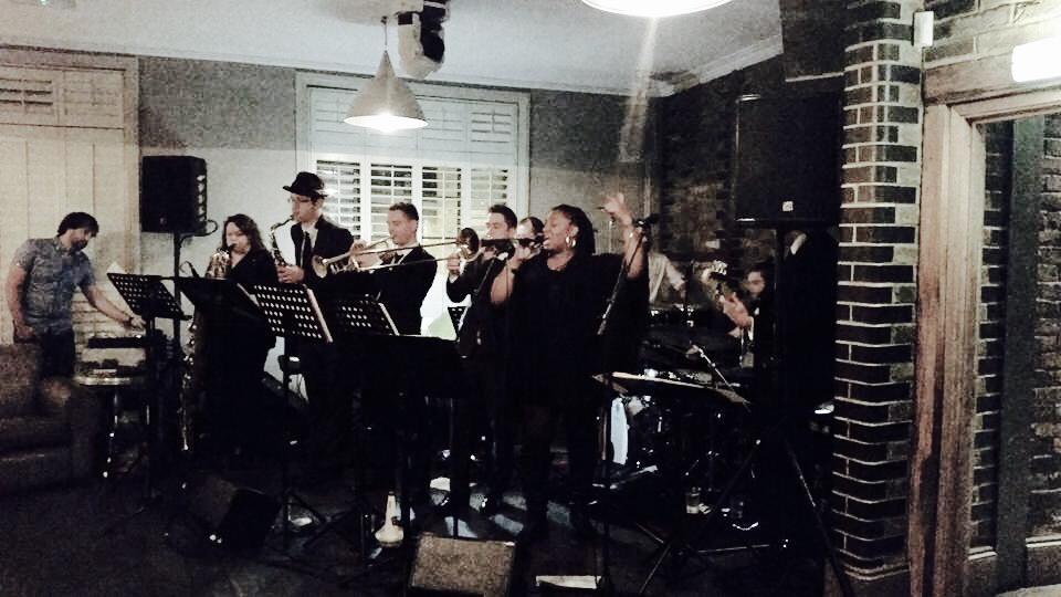 SSJunction's tweet image. We played at our sax player's birthday in London last night... With the full 10-piece! Happy birthday @monkikie x