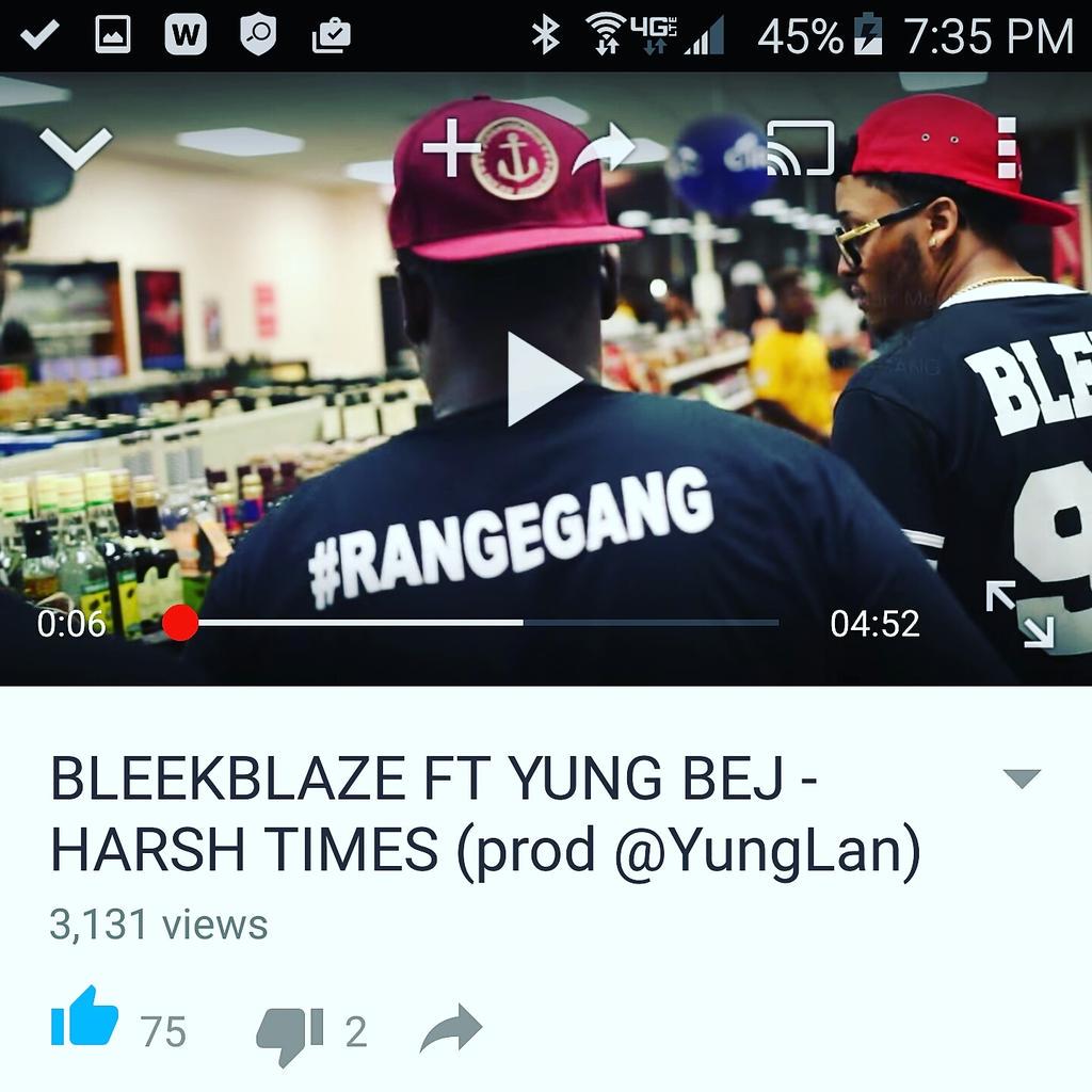 BrownstarrEnt's tweet photo. Harsh Times reached 3k views today #ltctdg #rangegang #brownstarrent #virginia #vcu #college #music #hiphop http://t.co/pIsLkoaHX7