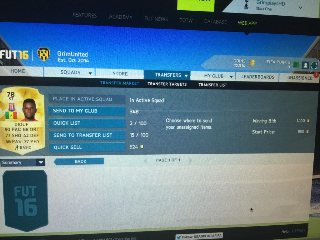 GrimCMAR's tweet image. Trading with Grim!  #SnipeMaster  FIFA 16