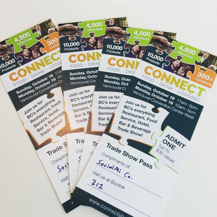 SocialMiDisplay's tweet photo. #Vancouver This year we'll be at booth #312 at the Connect Show. Learn the latest in the #food industry. Msg for tix! http://t.co/4Nyo17BFcw