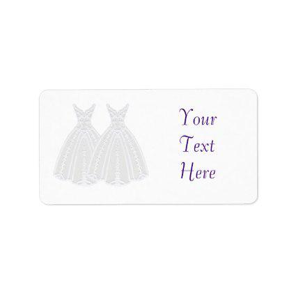 Design4Weddings's tweet image. ZazzleMostPopular: Bride and Bride Label Address Label bit.ly/1BnJCdb #Wedding #AddressLabel