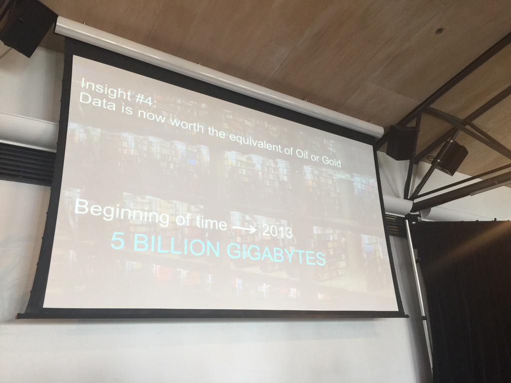 trudy_price's tweet photo. Data as valuable as oil or gold. #DCS2015 http://t.co/IhG53euTqe