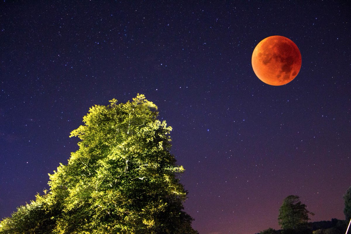 wellso's tweet photo. Supermoon eclipse composite http://t.co/n1tNpY5u5p