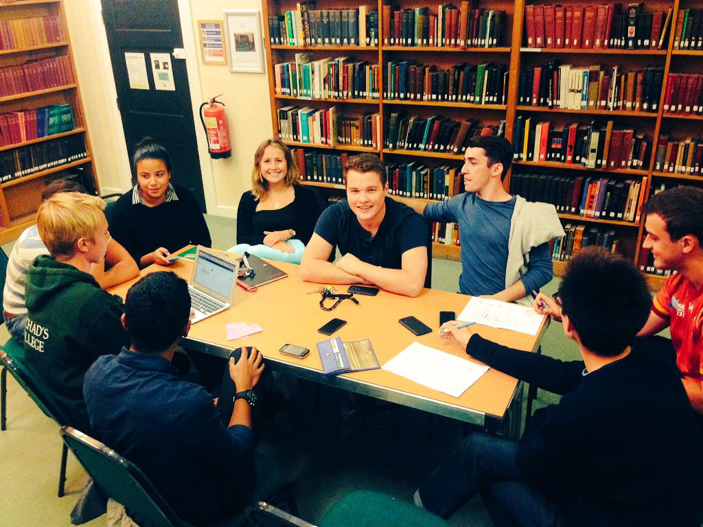 Our exec is busy putting the finishing touches to freshers week organisation #ChadsFreshers15 #6DaysToGo