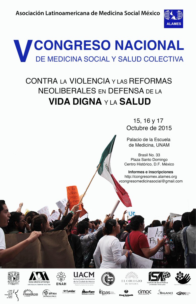 IPN_MX's tweet photo. El #IPN te invita al V Congreso Nacional de Medicina Social y Salud Colectiva. http://t.co/nOcCrNuGr8 http://t.co/xp1fAGzT1R