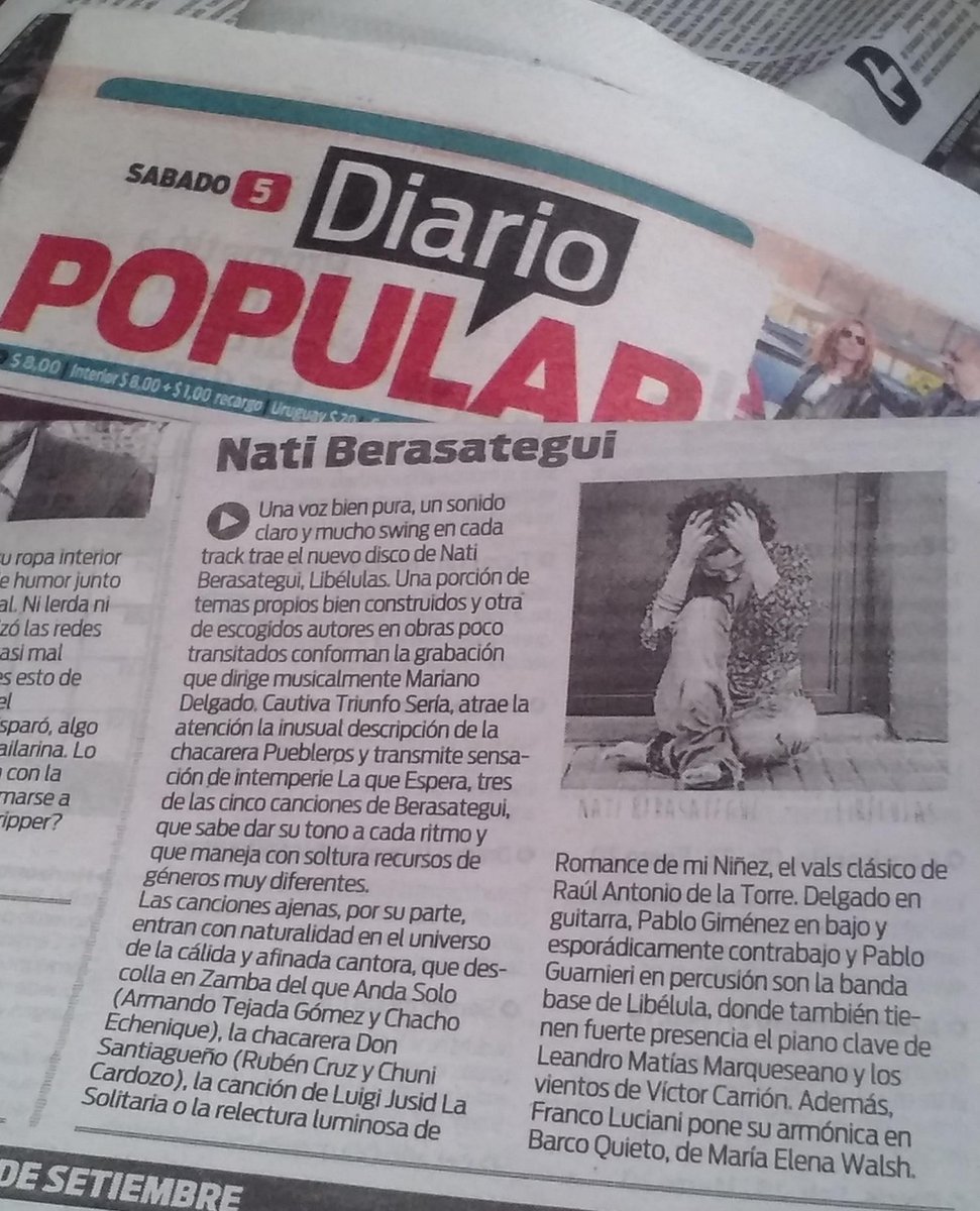 naty_bera's tweet photo. Críticas sobre Libélulas..Página..Tiempo..Popular y Clarín http://t.co/GjlTbeJo8N
