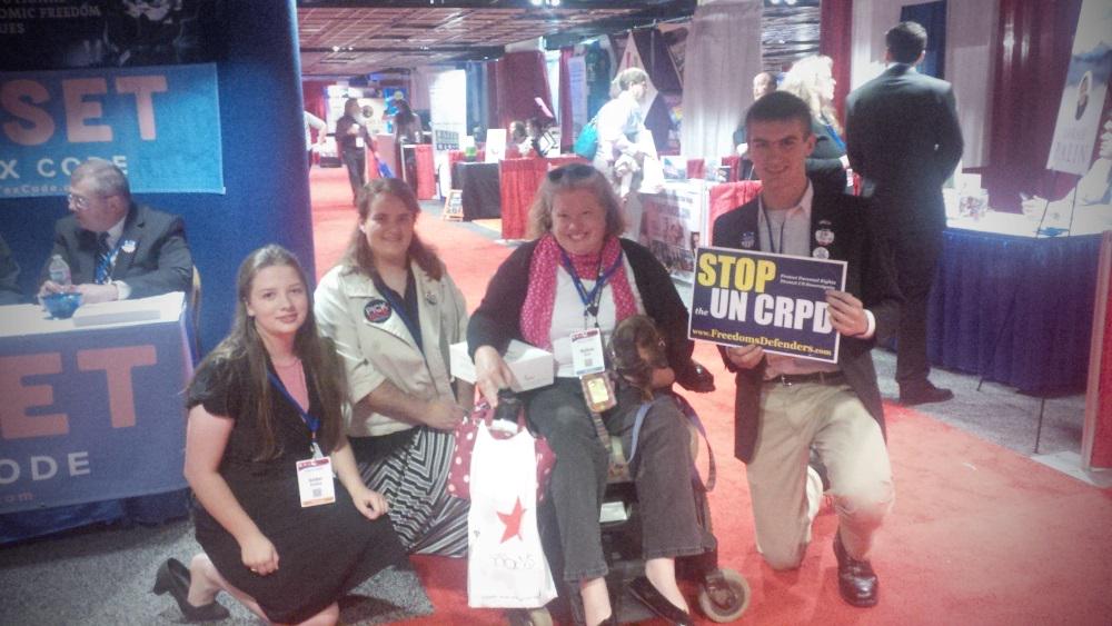 RejectCRPD's tweet image. .@DCBelleonWheels, it was so great to meet you at #VVS15! @DefendFreedomUS #RejectCRPD