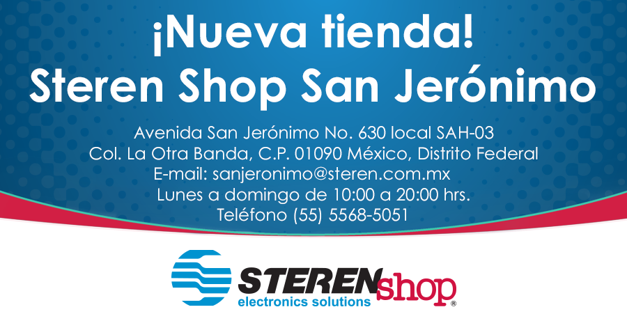 Steren_Mexico's tweet photo. Nueva tienda Steren Shop San Jerónimo ¡Visítanos! ➡ http://t.co/n7MiHCepW8 http://t.co/5Ed3n729ZX