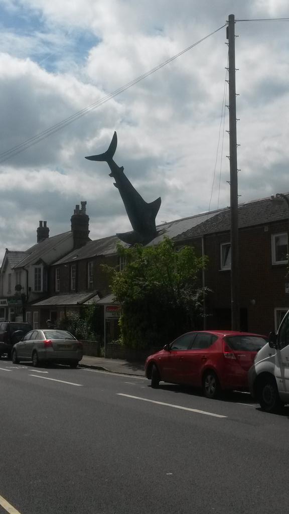 Always seem to forget this house is on my street...always do a double take #headingtonshark 🐟