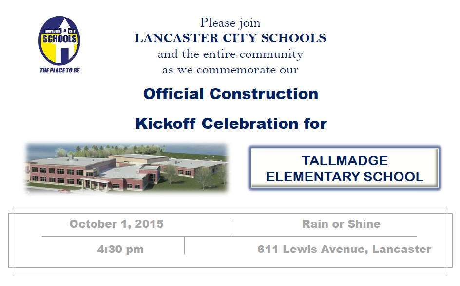 LWellsLCS's tweet photo. Tallmadge Elementary Kickoff Celebration, Thursday, October 1st at 4:30! @CampbellJakeT @LCSGales @Tallmadge3 http://t.co/fSOSdo4jCc