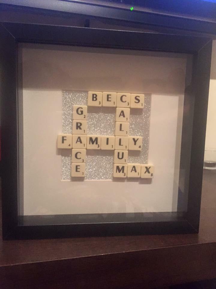 FrameUrThoughts's tweet image. Lovely personalised Scrabble frames, perfect for all occasions! £15.