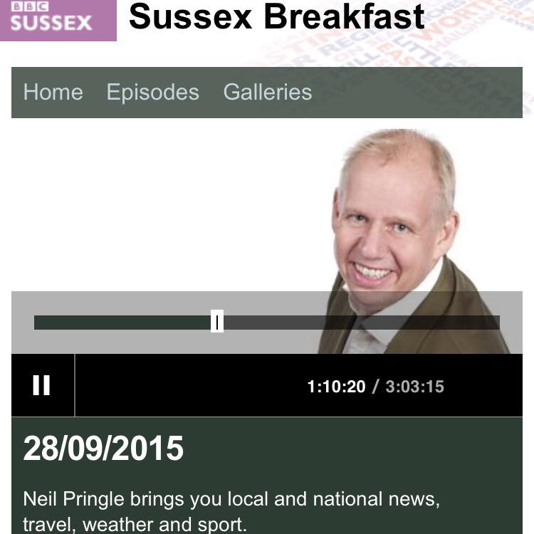 teland's tweet photo. @kehickle the world feels smaller hearing your voice, music by Phil Collins &amp; chats about blood moon on @BBCSussex http://t.co/aoLNngSHtx