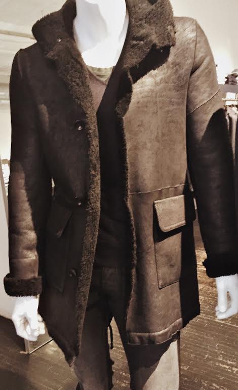 Shearling effect....... Promising warmth......... ARI in soho........