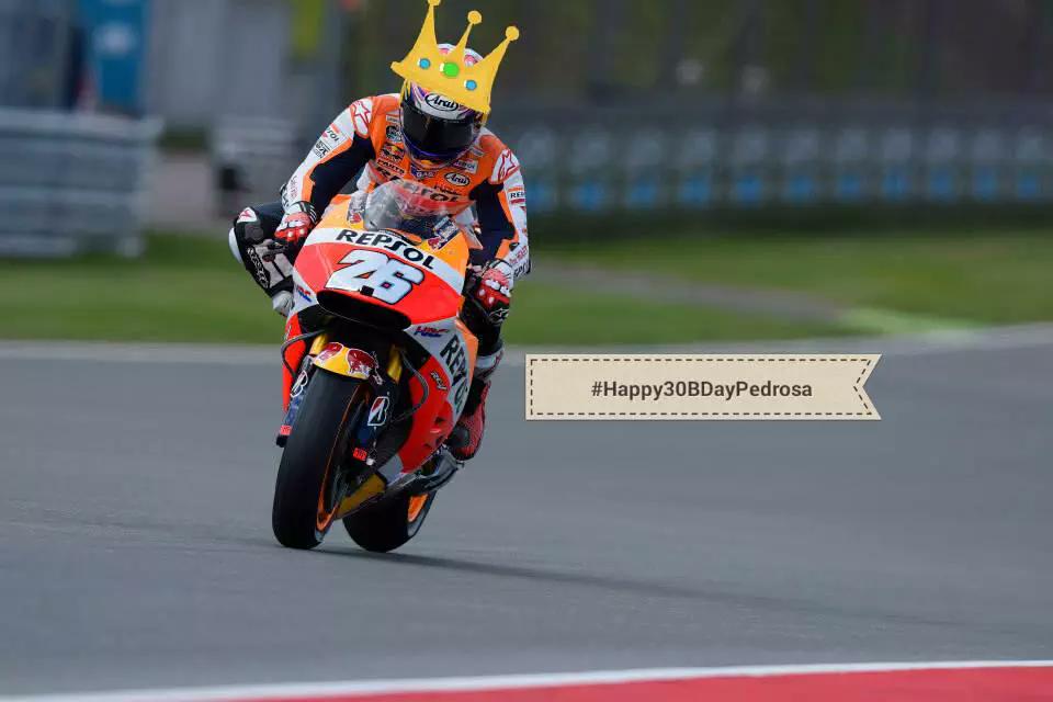 Happy 30thn bday for Dani pedrosa!! Always success  here we are from PEDROSISTAS Indonesia!!      