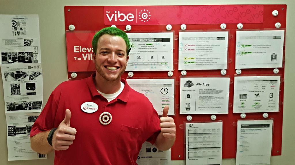Green hair for having GREEN VIBE four weeks straight! So proud of the team! <a href="/laobrien924/">Laura O'Brien</a>