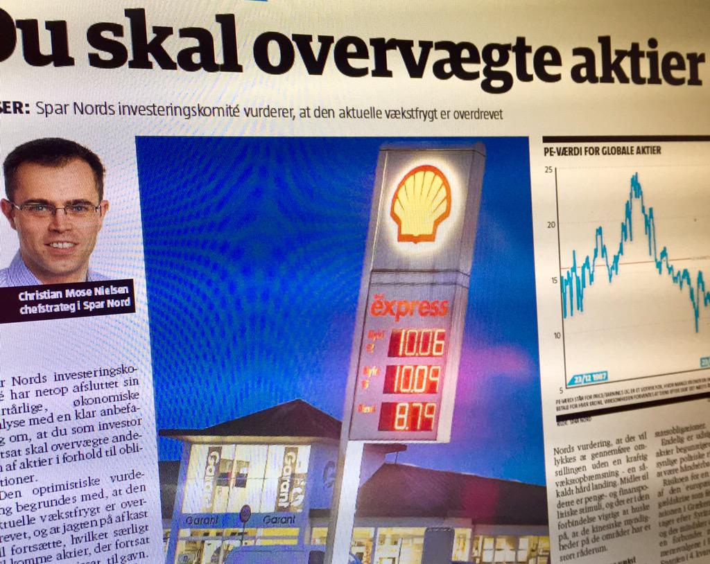 LeifLSimonsen's tweet image. Aktiekurserne vil fortsætte op, og du skal overvægte aktier, siger @sparnordbank i @nordjyskedk i dag #dkfinans
