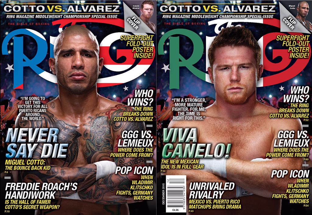 GoldenBoyBoxing's tweet image. Get your copy, available now! #CottoCanelo on @ringmagazine 🇵🇷🇲🇽