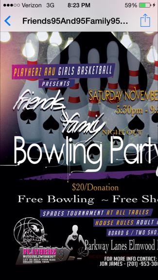 kingjonjay's tweet image. Saturday November 7th 5:30 to 9:30