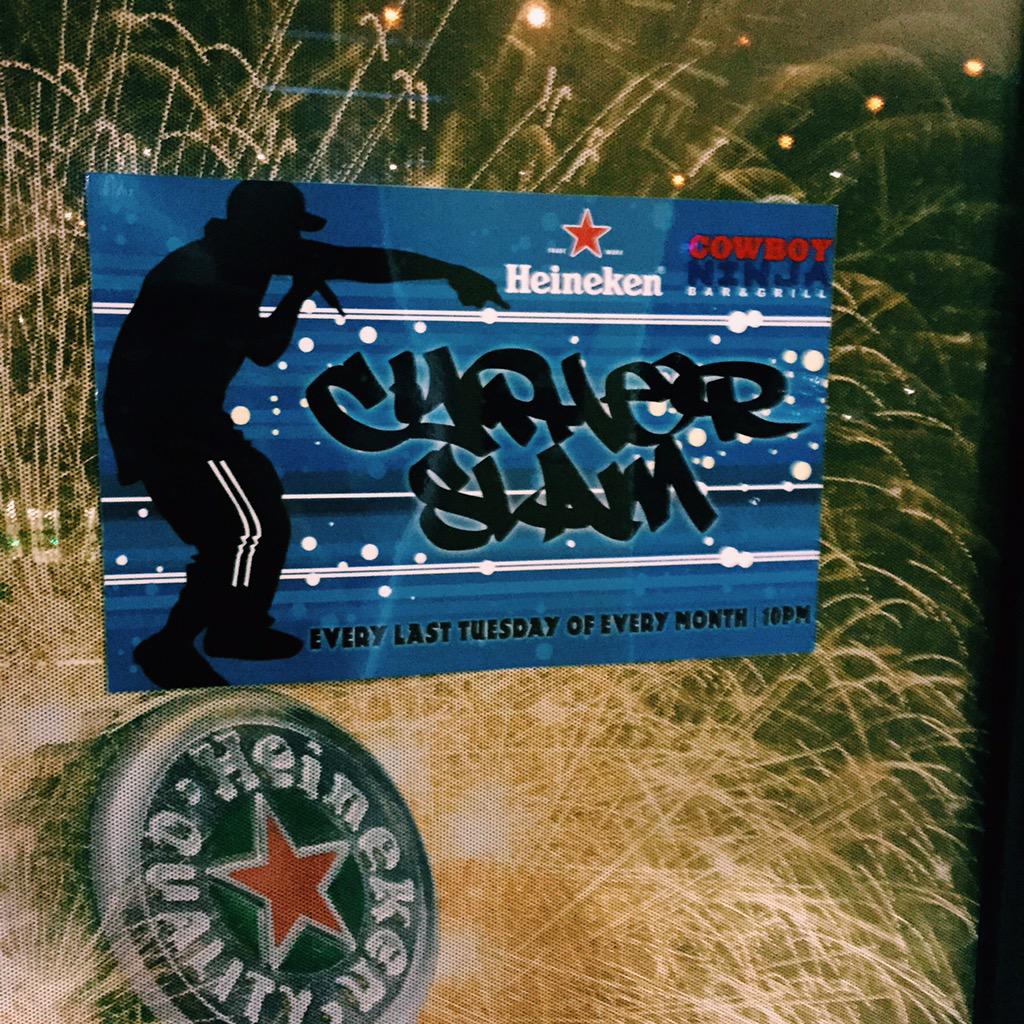 Hip hop night tonight with our cypher slam going down at 10:30pm! <a href="/djjpogi/">Pogi Next Door</a> will be spinning so come thru!