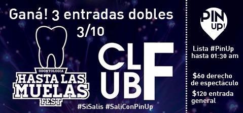 PinUpCordoba's tweet photo. #SORTEAMOS 3 entradas dobles para
HASTA LAS MUELAS FEST!  
lista #PinUp ($60)
entrada general $120
(RT Y PARTICIPA) http://t.co/Qa1zIG2bP3