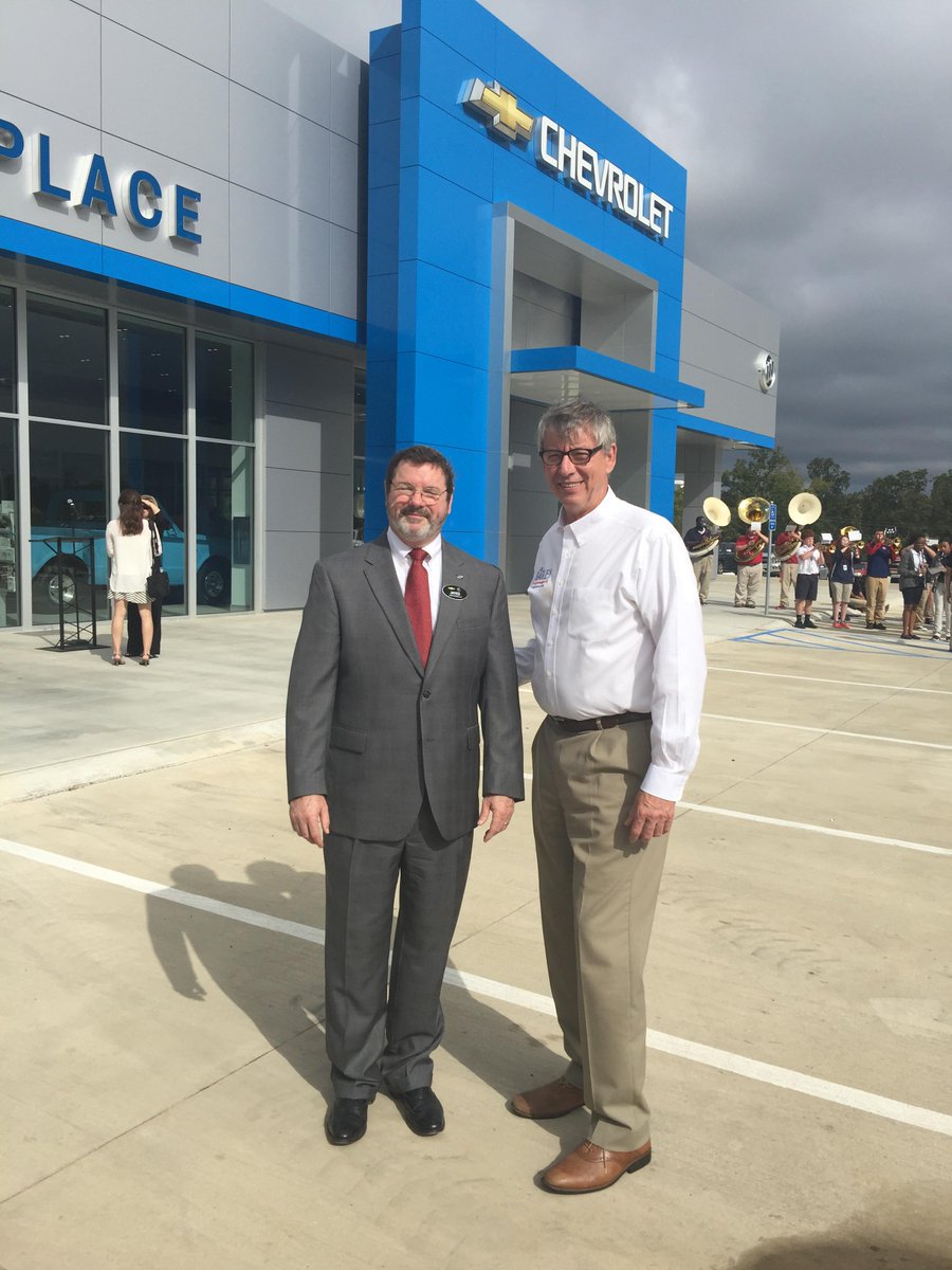 James Lynch, owner Marketplace Chevrolet, at the grand opening this morning. #wearecaddo  #wearedesoto #wearesabine