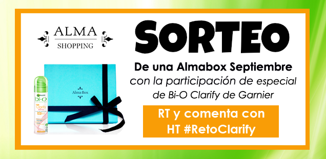 AlmaShopping_mx's tweet photo. Aún puedes participar por una #Almabox con BíO Clarify @garniermx! Da RT y confirma tu participación con #RetoClarify http://t.co/njaAjxkBMO