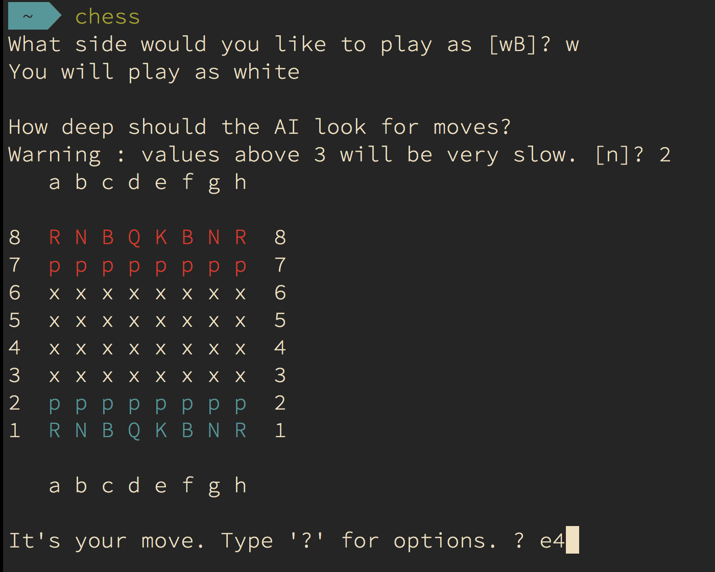 Chess in Python 