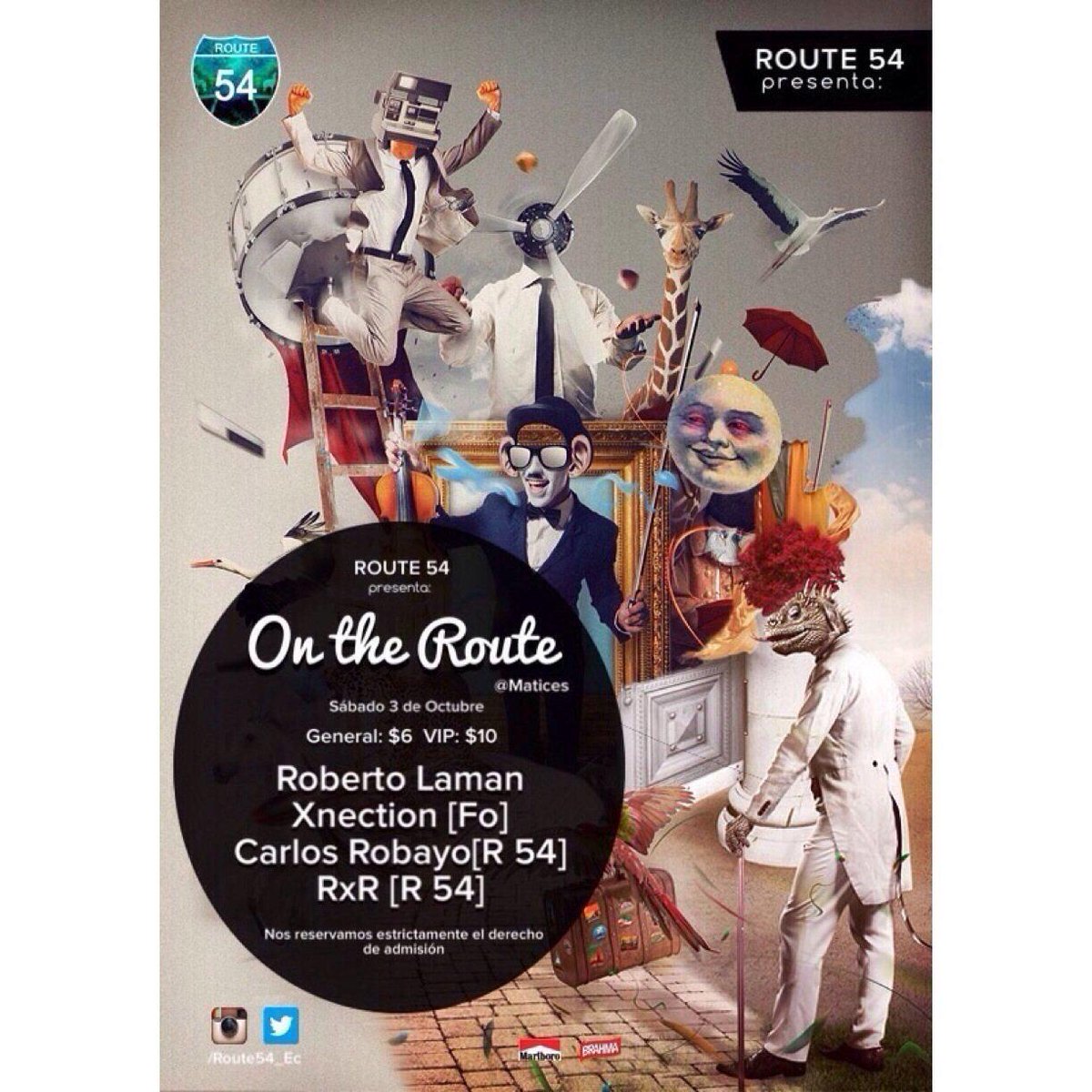 alexmorenonegr1's tweet photo. /ROUTE54 presenta/
#OntheRoute
Adquiere tus pre ventas
Gen: $6
Vip: $10
@Matices
Octubre 03
Mas info @Route54_Ec http://t.co/wMJTgasA0c