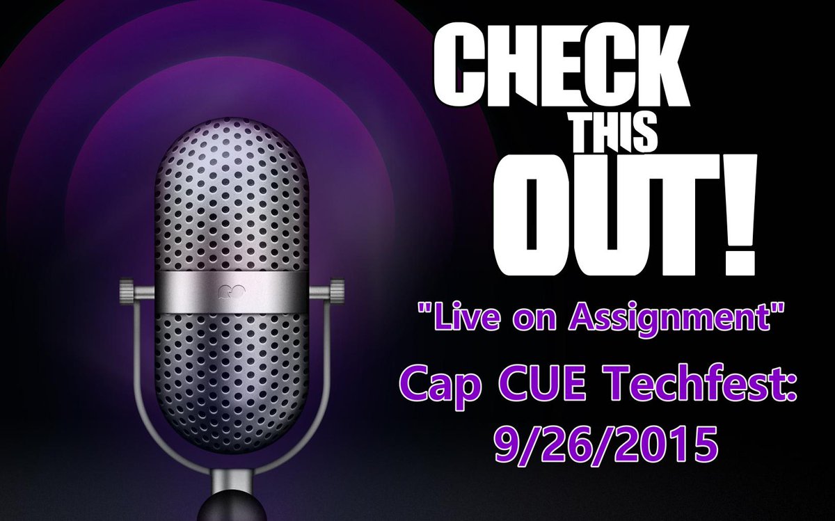 creativeedtech's tweet photo. Check This Out podcast is out. VIDEO edition "Live" from Cap CUE #cuetechfest
https://t.co/vYmdtIoRZk #podcastPD http://t.co/MwgbVLD4ps