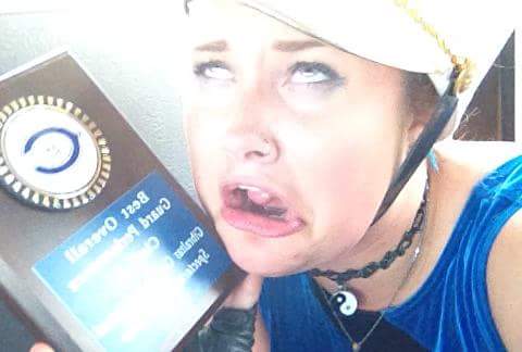 JFKColorGuard's tweet photo. We got the guard caption and sadly it looks like Toni had a stroke. http://t.co/QVBM7ESLS5