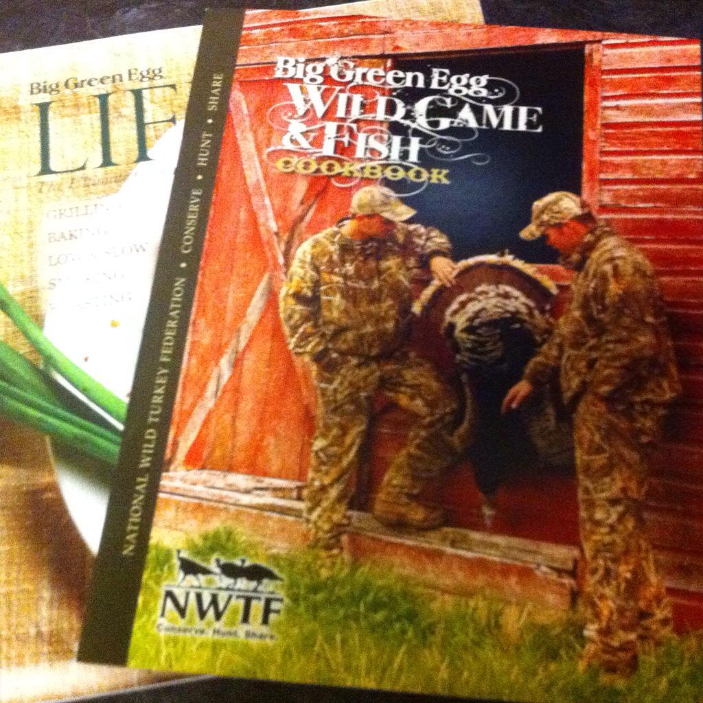 fishhartwellsc's tweet photo. Thanks so much @BigGreenEgg 4 the new Wild Game & Fish Cookbook! Can't w8 2 enjoy #TheUltimateCookingExperience http://t.co/Y4GQtahSEg