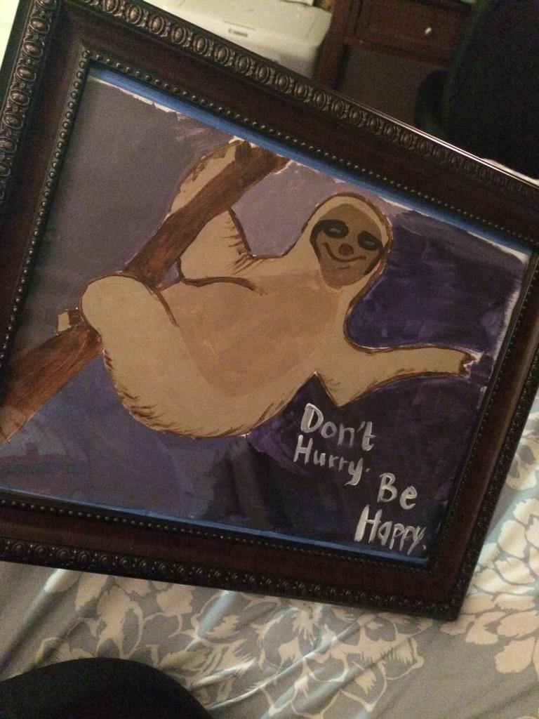 thatbadbitchame's tweet photo. Had to go out and buy a frame for this original masterpiece by @sierra_917 #watchoutpicasso http://t.co/Dp1SjIOPRg