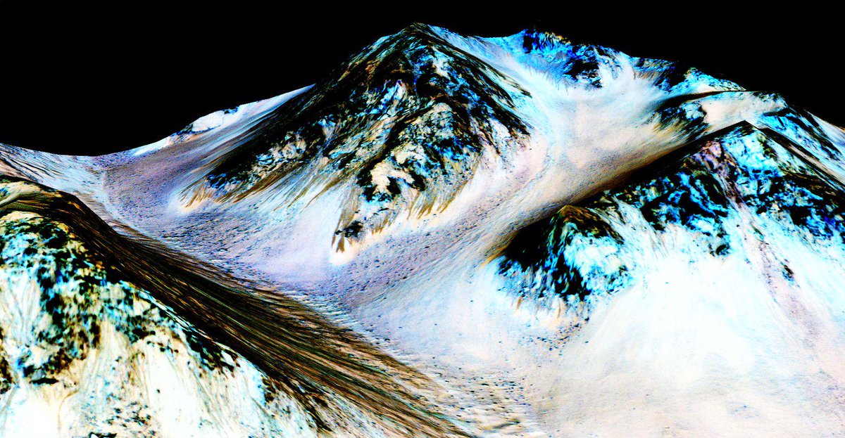 timesofindia's tweet image. Signs of liquid water found on surface of Mars, scientists say toi.in/n9H9sY