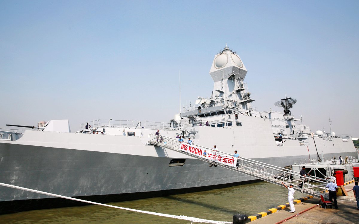 Navy to get 'Conquerer' INS Kochi, largest India-made warship, tomorrow toi.in/-wYNPa