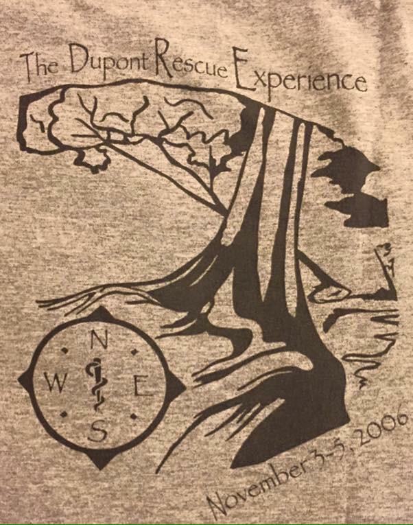 DuPontRescue's tweet photo. The FIRST DuPont Rescue Shirt &amp; logo...when it all began! Can't wait to celebrate 10yrs this year. #DuPont2015 http://t.co/W7nxlbRLVq