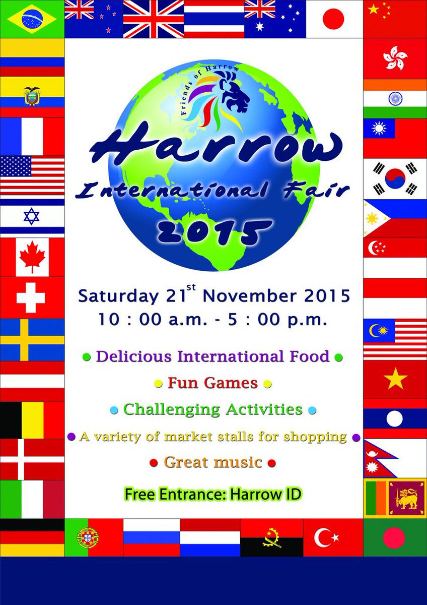 Harrow International Fair - Sat 21st Nov #harrowbkkevents #bangkok <a href="/BKK_Events/">Bangkok Events BOT</a> <a href="/BKKKids/">BKK Kids</a> <a href="/bangkokexpats/">Bangkok Expats</a> <a href="/ExpatLifeThai/">Expat Life Thailand</a>