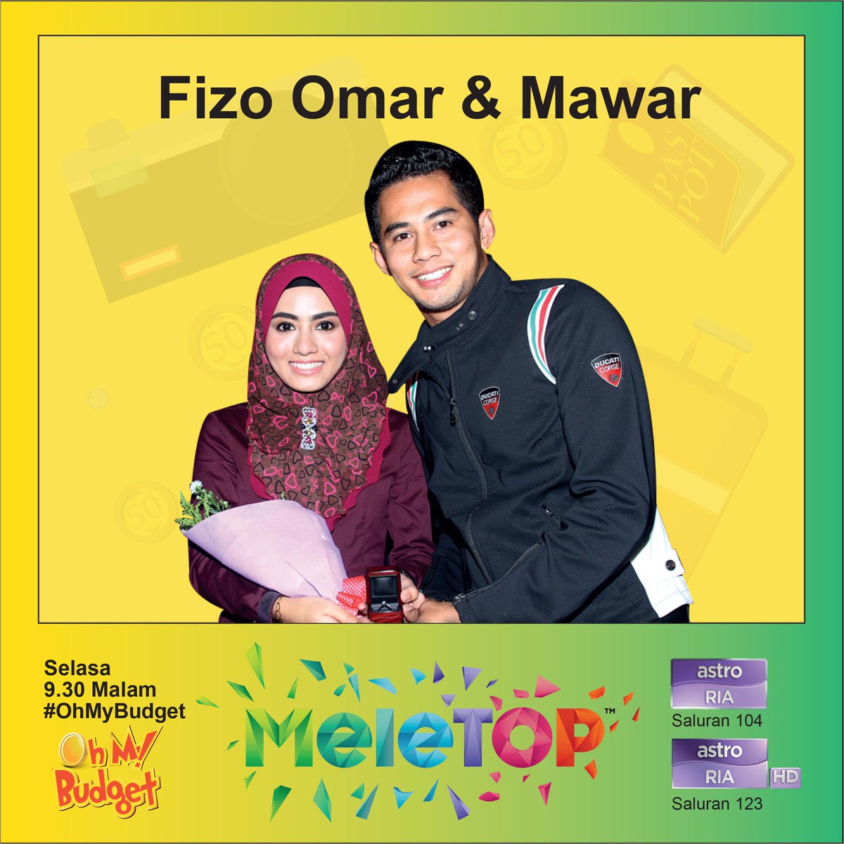 MyMeleTOP's tweet photo. Siapa tak sabar nak dgr tips #OhMyBudget MeleTOP @fizoomar &amp; @Mawar_Fareeda, kasi RT cepat! Hehe. Jgn lupa malam ini! http://t.co/d56pIu8TN1