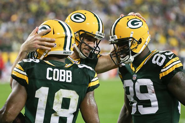 Aaron Rodgers has thrown 37 TDs to WRs since the start of the 2014 season, 10 more than the next-closest QB.