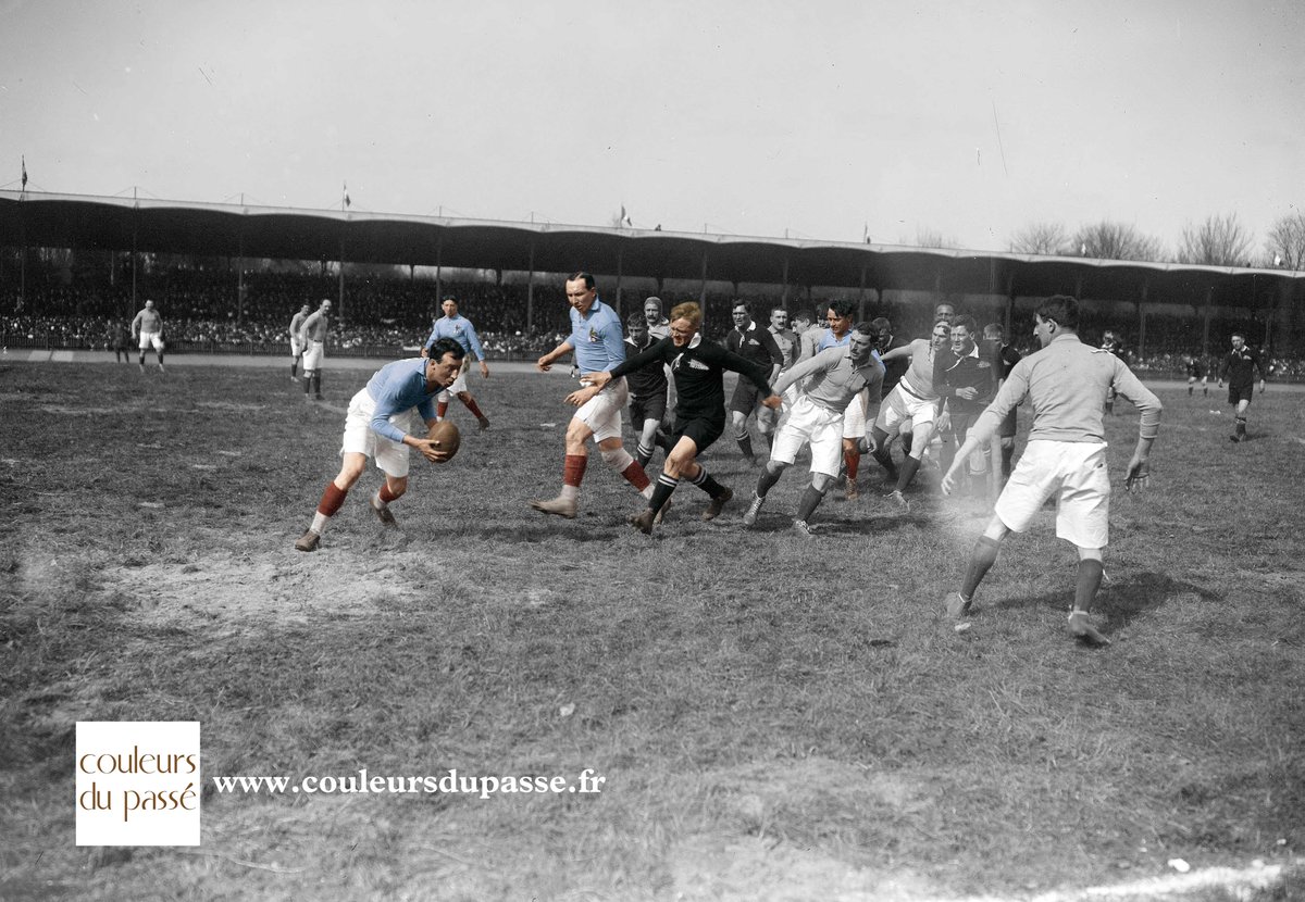 Ce soir <a href="/JeanBouinParis/">Stade Jean Bouin</a>: XV Pacifique-NZ militaire rugby. Souvenir match 1917. <a href="/Frederic/">Frederic Humbert</a> #1GM #rugby #armeedeterre