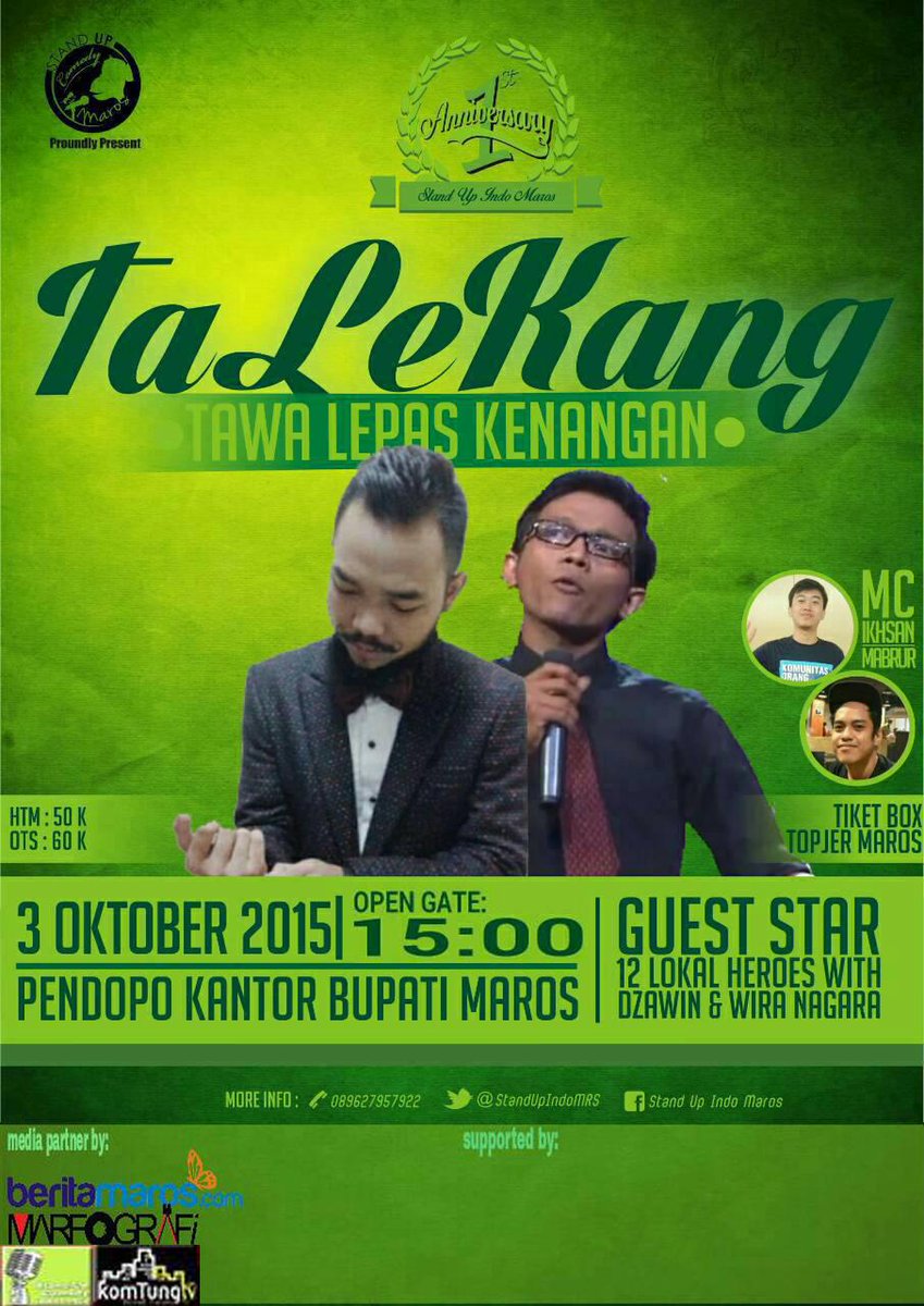 Min, agak telatka datang nah lewat Gowa - Takalarka ke maros 😝 <a href="/StandUpIndoMRS/">BACA BIO!!!</a>