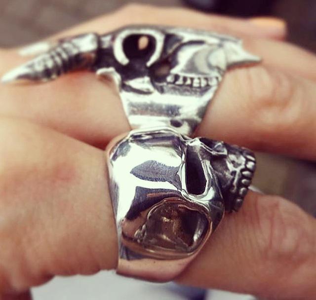 Steer Skull Ring – HappyGoLicky Jewelry