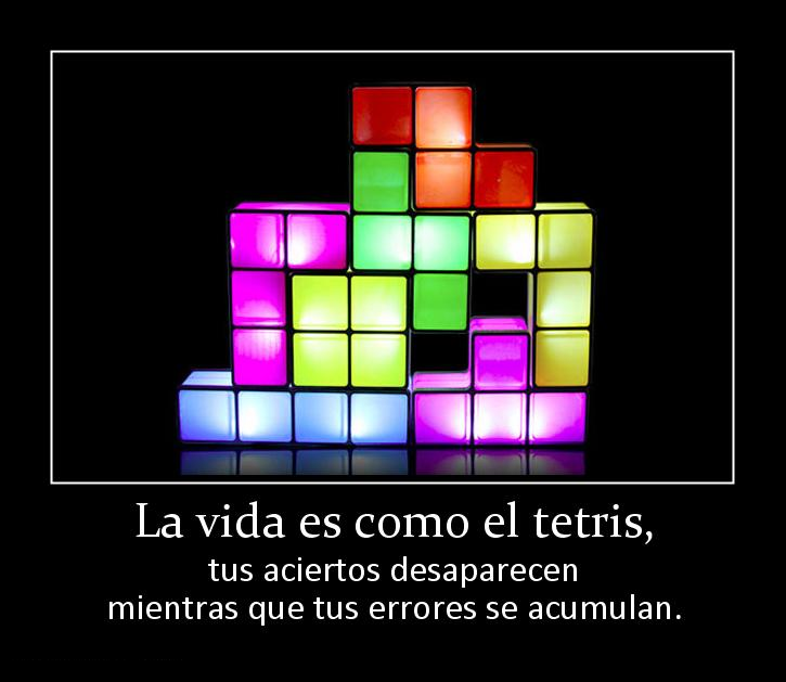NotasDeVida_'s tweet photo. La vida es como el tetris, tus aciertos desaparecen mientras que tus errores se acumulan. http://t.co/jATjmnfDXK