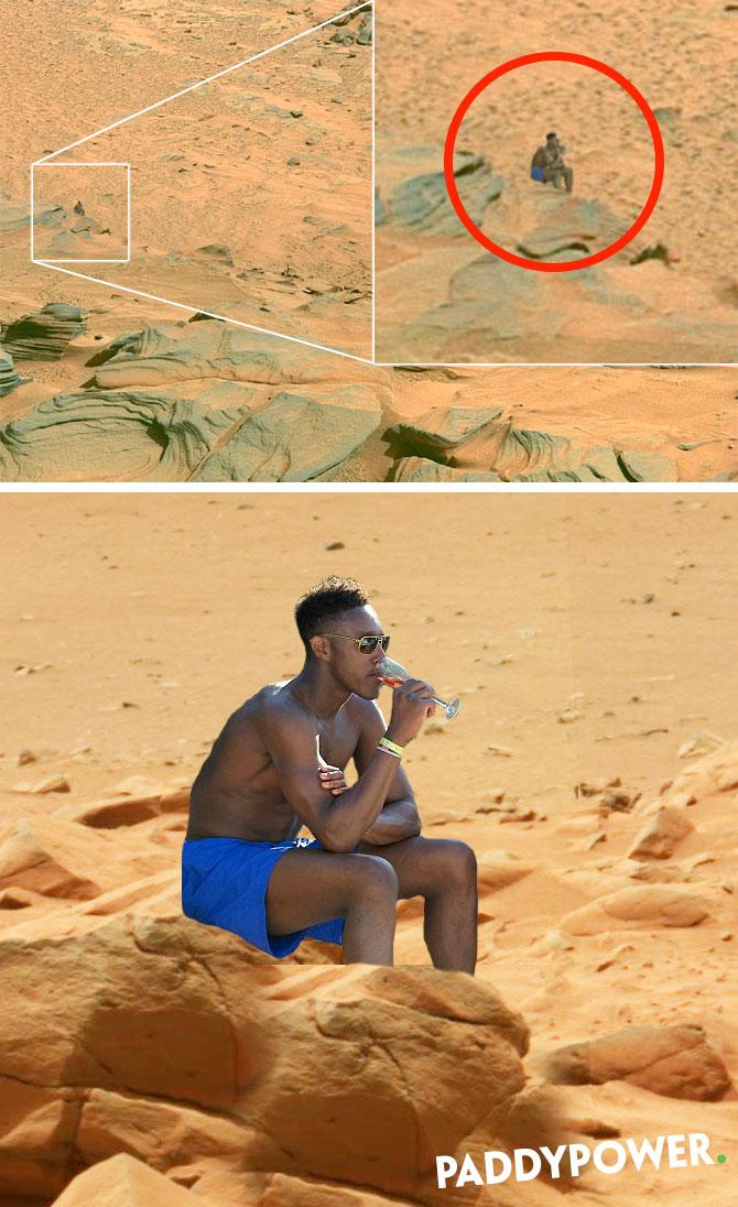 paddypower's tweet image. ICYMI: The NASA Mars mission has solved one of life's great mysteries. Just where is Danny Welbeck?? #AFC