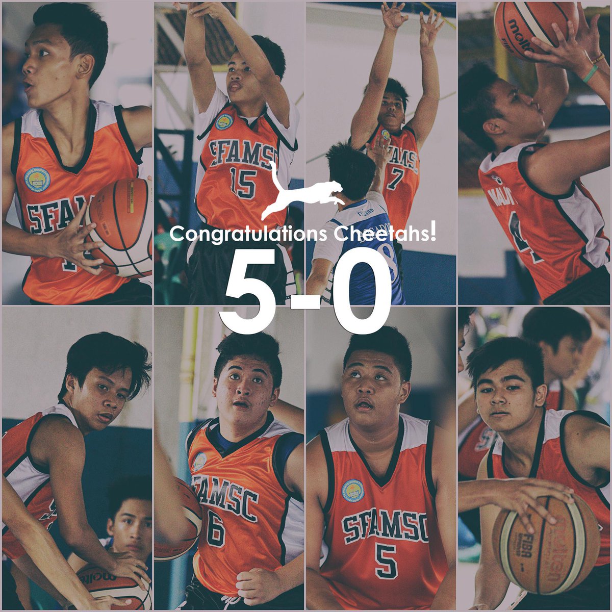 SFAMSC's tweet photo. Congratulations SFAMSC Cheetahs for their FIVE-ZERO winning streak! #basketball #gocheetahs #CAMPRISA #sfamsc http://t.co/k0Z1ZV2rMr