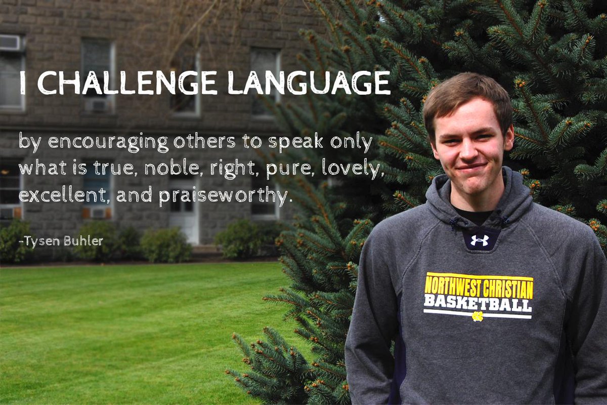 bushnelluniv's tweet photo. Thank you for continuing to challenge language to make a positive impact on campus. #IChallengeLanguage http://t.co/bcsJzqPzkO