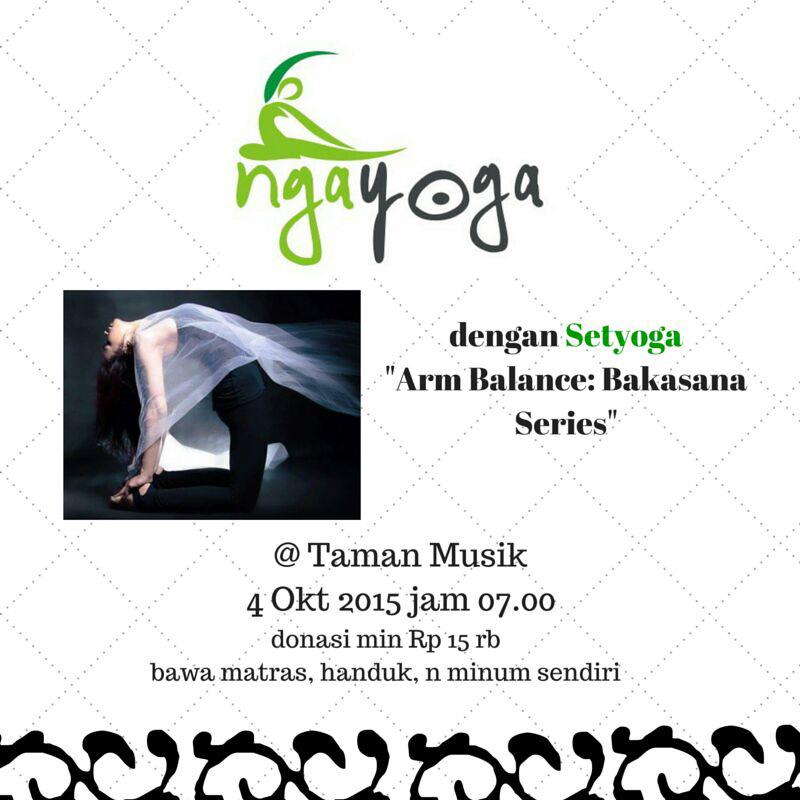 prenatalyoga_id's tweet photo. Save the date!!! @Ngayoga_bdg #yogaditaman #yogadibandung #tamanmusik #yoga #bukanprenatalyoga #generalyoga http://t.co/O2AGPwjXNo