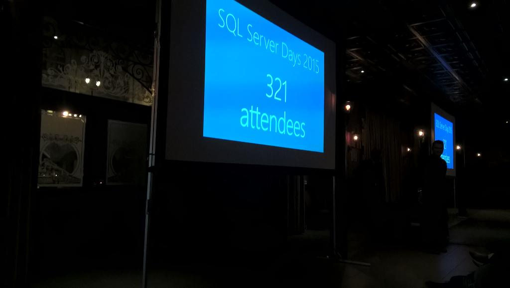PascalCarpels's tweet image. 321 attendees, amazing. #sqlserverdays