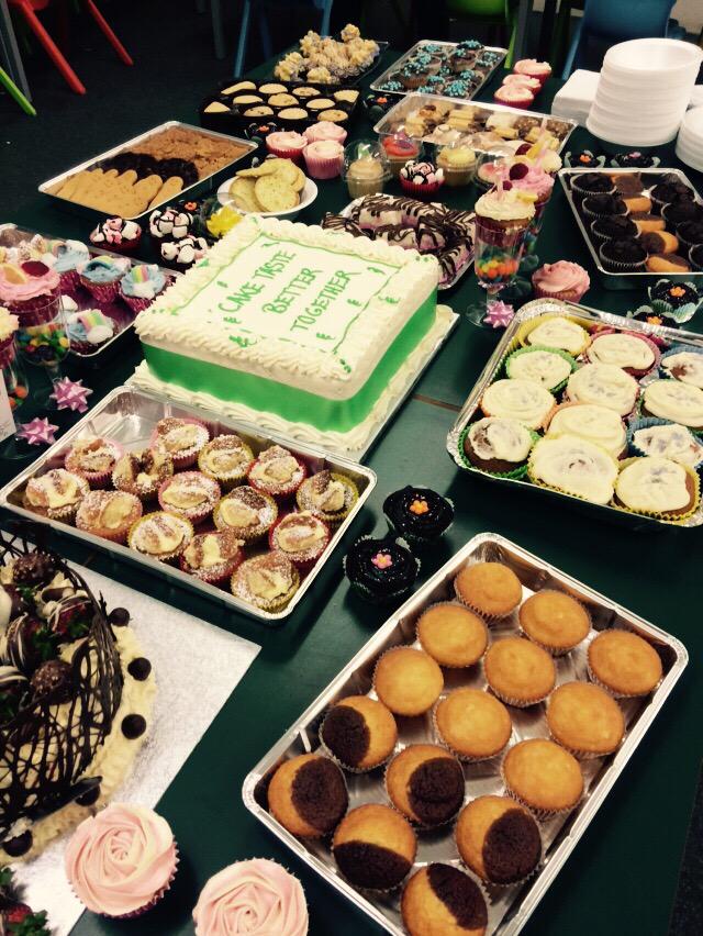 olive_bburn's tweet image. An amazing display of cakes kindly donated by pupils,parents and staff 4 our #MacmillanCoffeeMorning @macmillancancer