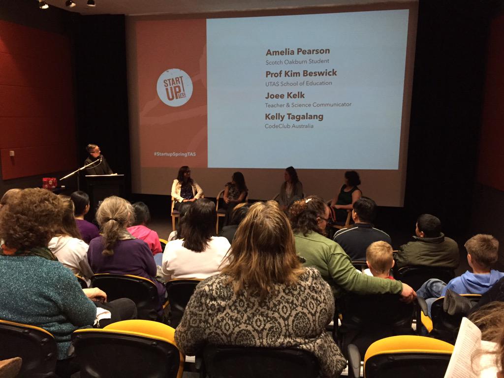 warren_s's tweet photo. Panel discussion kicking off now. #startupspringtas http://t.co/j6GnkzaUgY