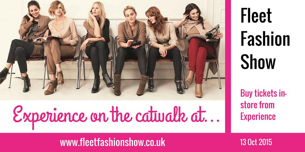Fashion Show tickets are flying out of the door at Experience (as well as the clothes) Pop instore &amp; choose your seat